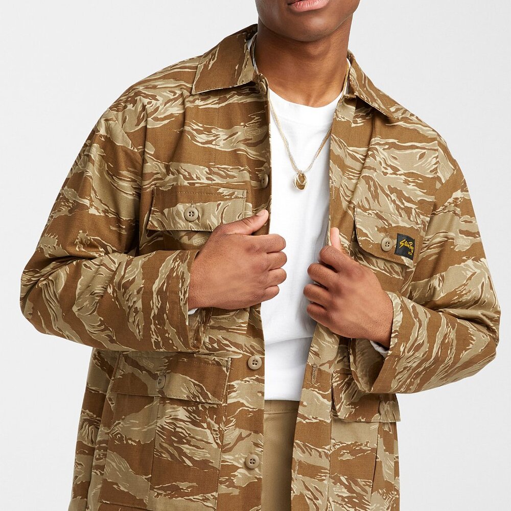 BNWT SS21 STAN RAY MADE IN USA CAMO SHIRT S